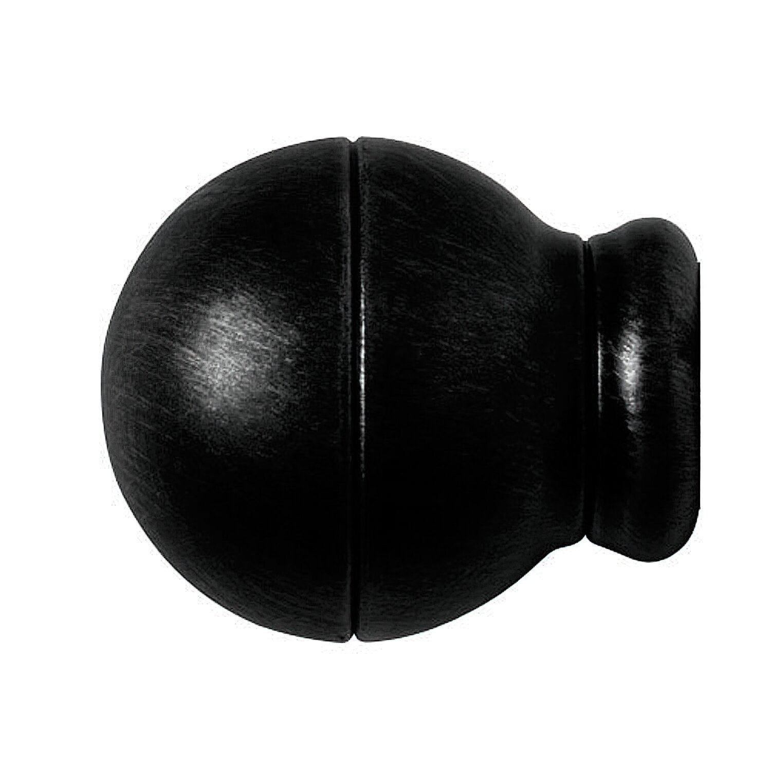 Terminal Forja Esfera Rayada � 20 mm. Negro Juego 2 Piezas