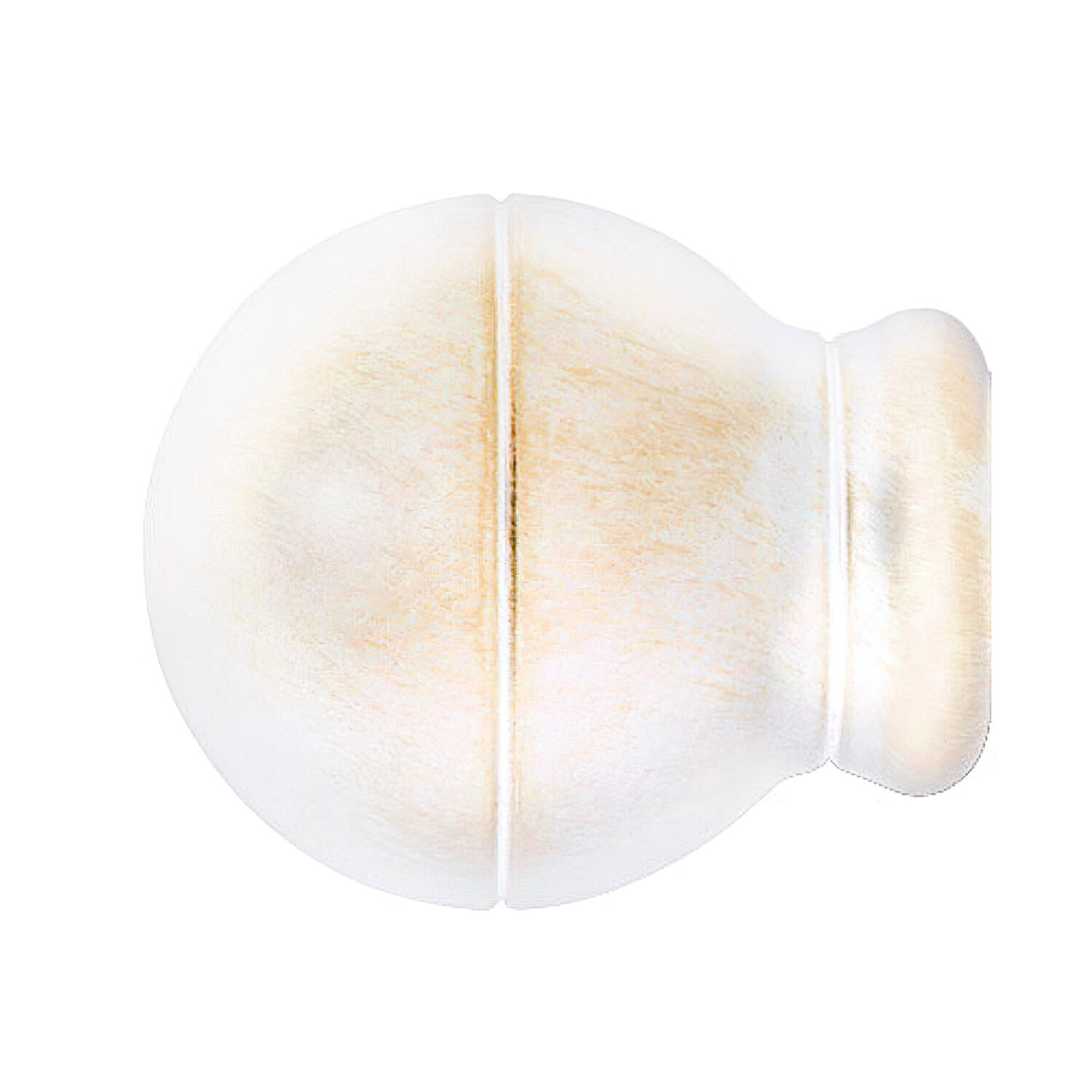 Terminal Forja Esfera Rayada � 20 mm. Marfil / Oro Juego 2 Piezas