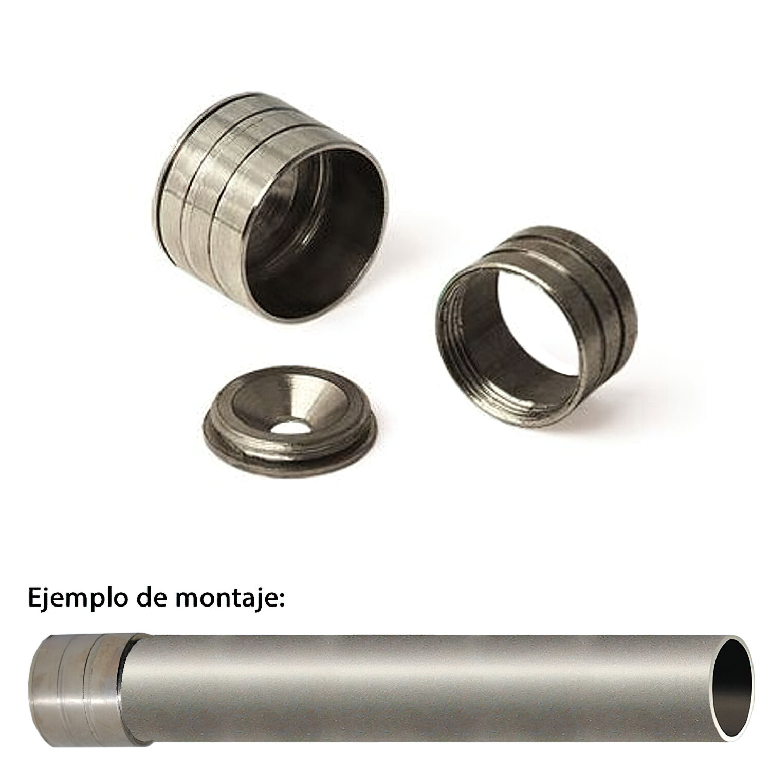 Soporte Barra Armario A Pared � 12 mm. Enchufe Laton Niquel (Cromada)