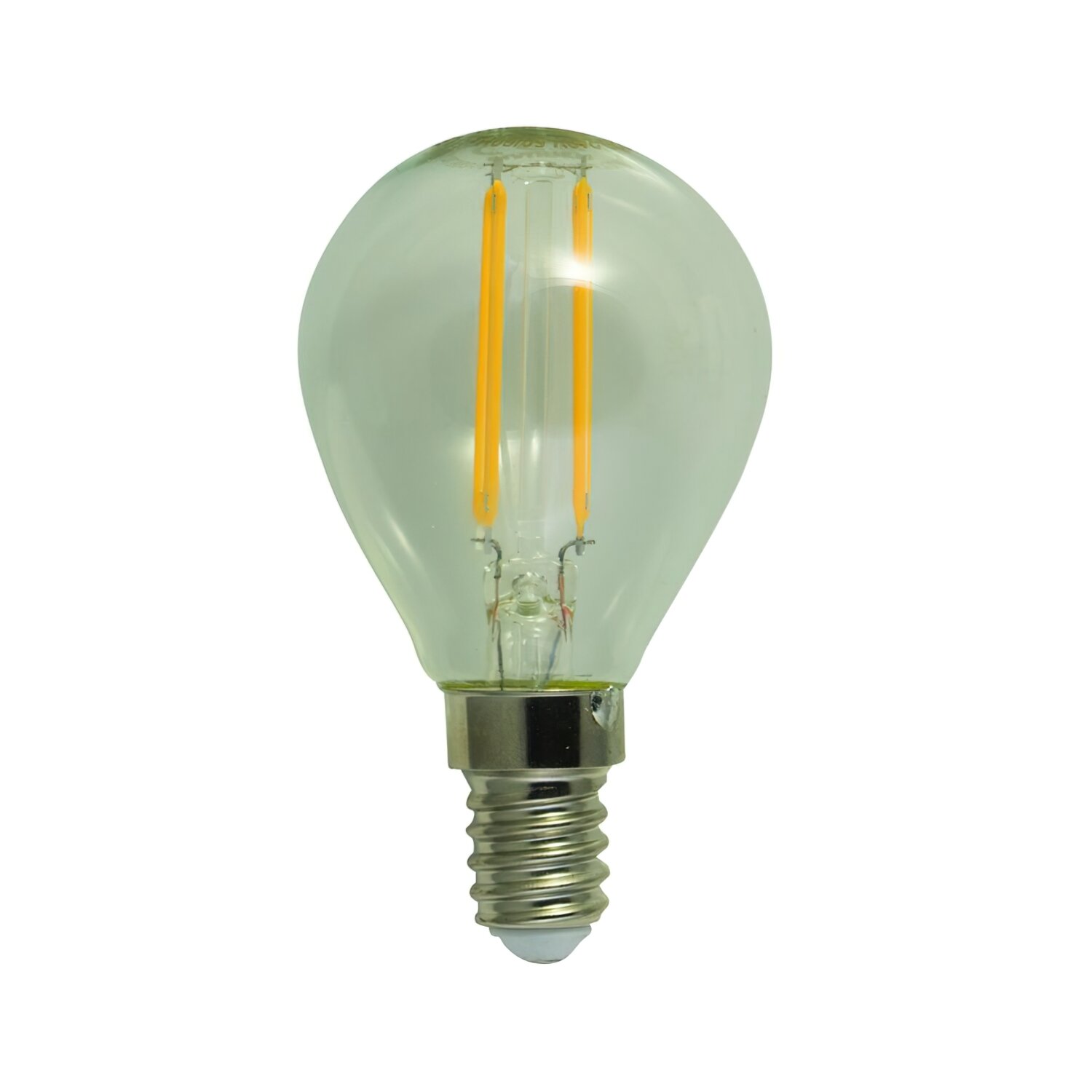 Bombilla Led Filamento Globo E14. 4 W.=40 W. 470 L�menes. Luz c�lida. (3000�K).