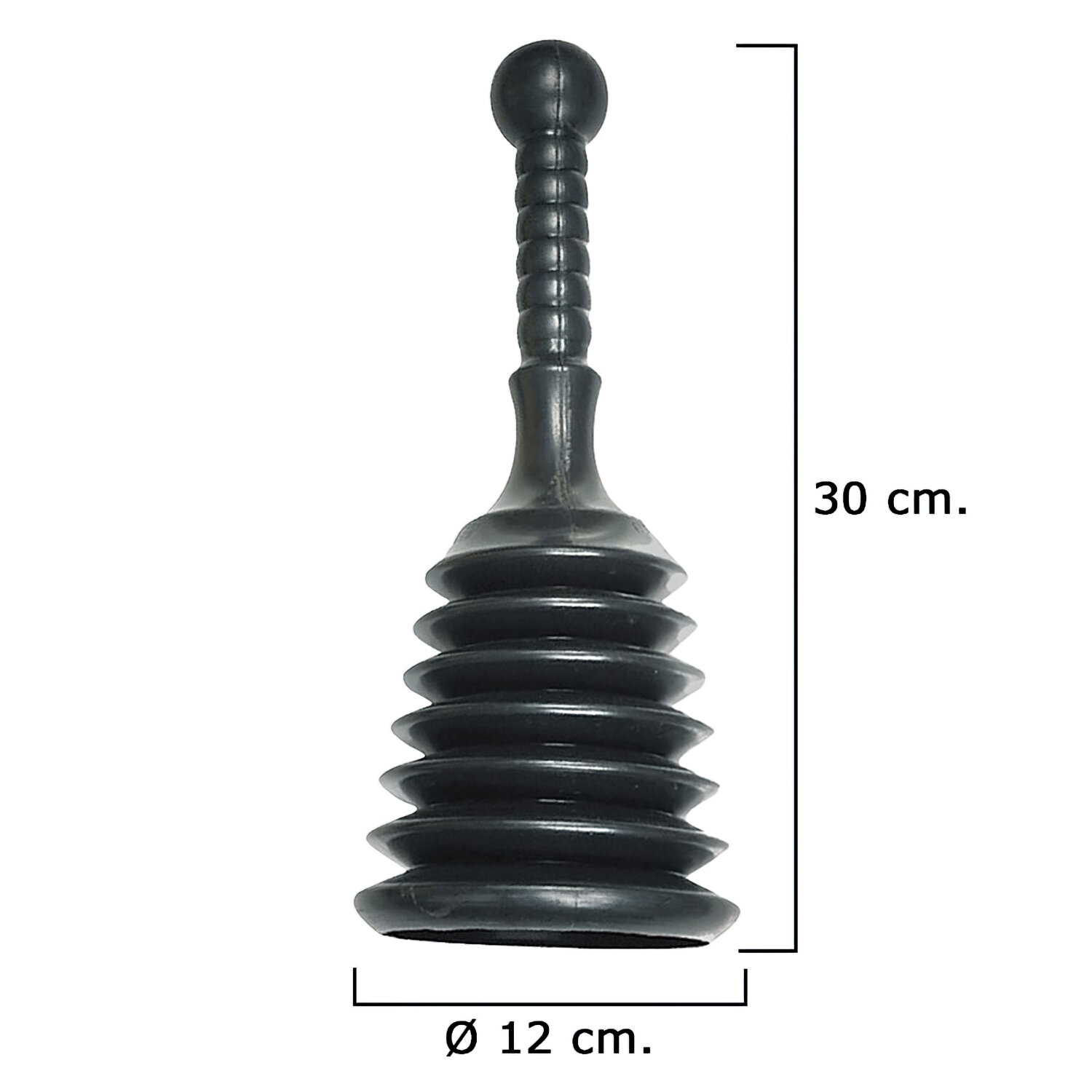 Desatascador Goma Fuelle         � 12 cm. /  Alto 30 cm.