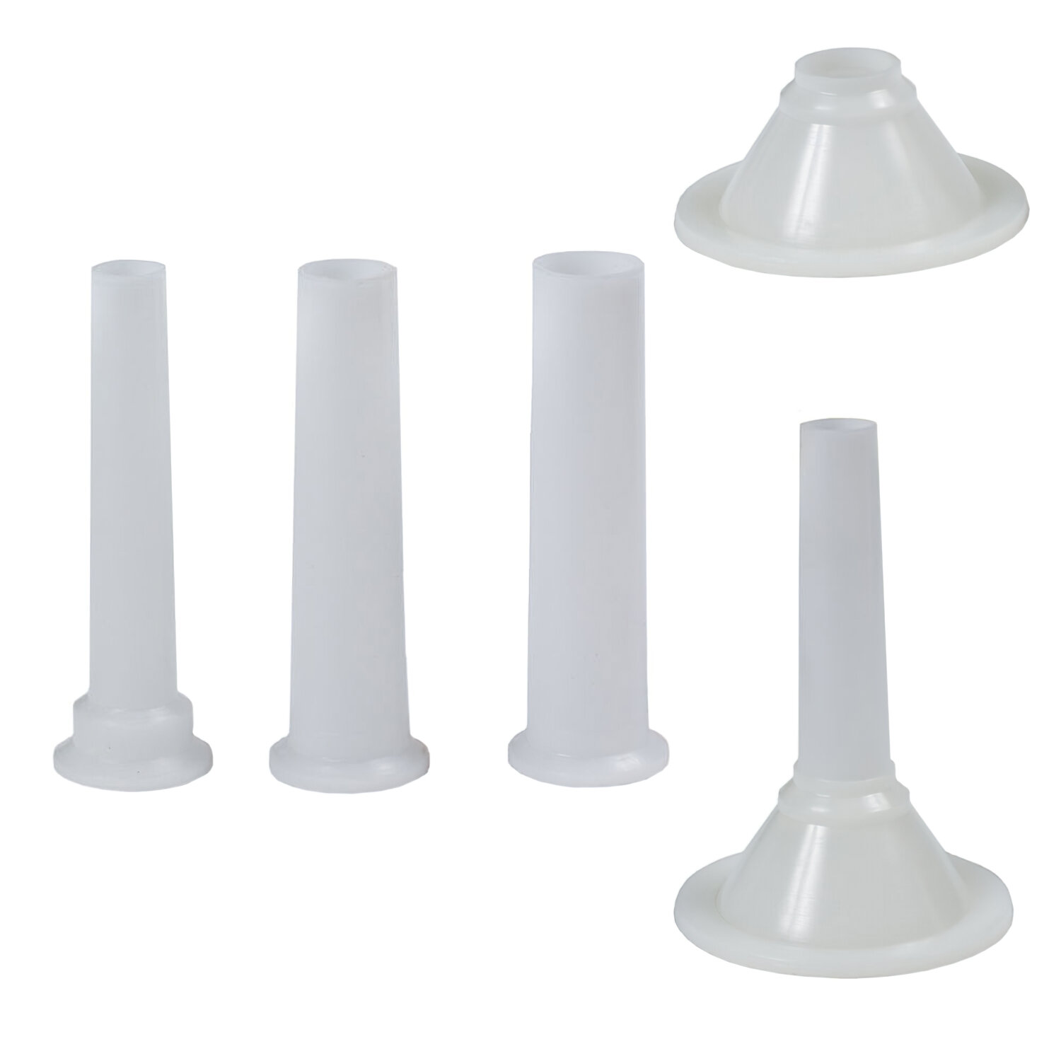 Juego Embudos Plastico Para Maquina Picar Carne N� 32 (4 Piezas)
