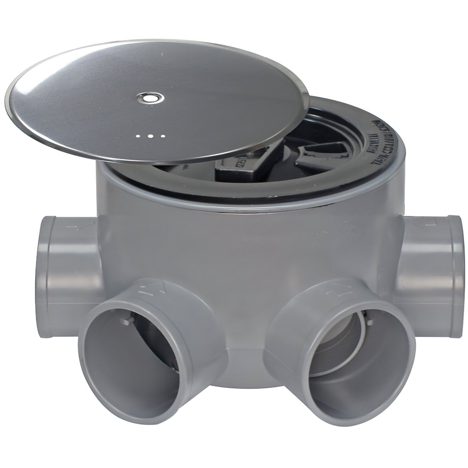 Bote Sifonico PVC T 85 BA 110  50-40 Altura 75 mm. Con Tapa Aireaci�n