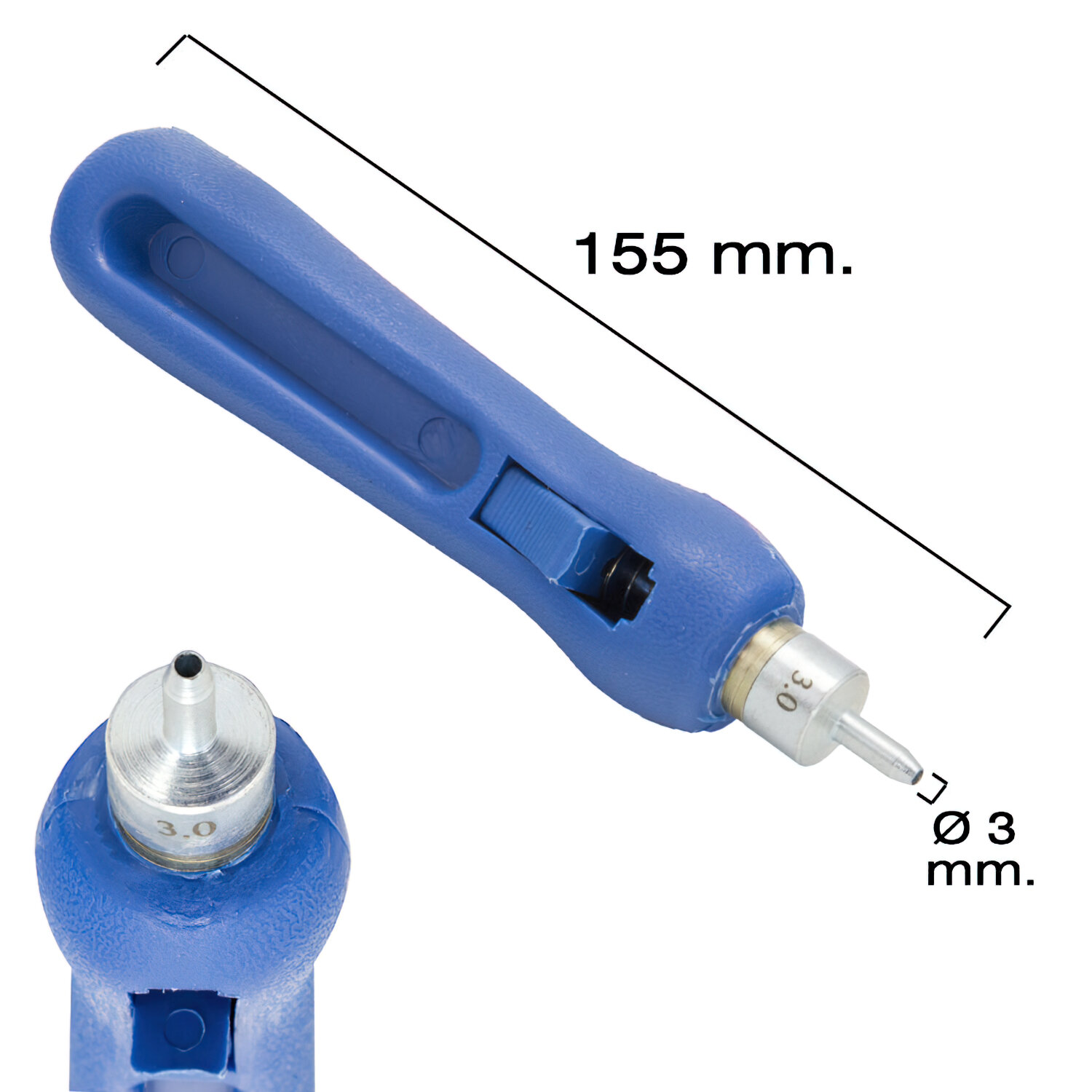 Punzon Para Tubos de Riego / Goteros / Goteos � 3 mm.