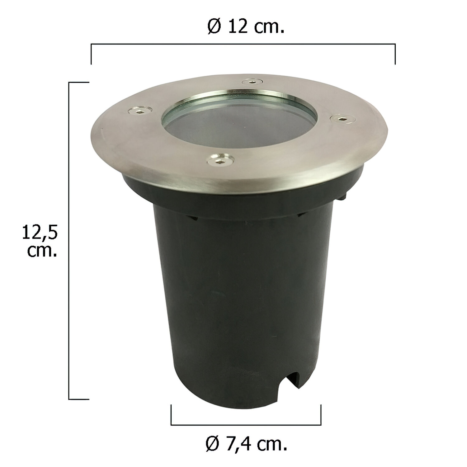 Foco Led Empotrar IP67 Color Inox