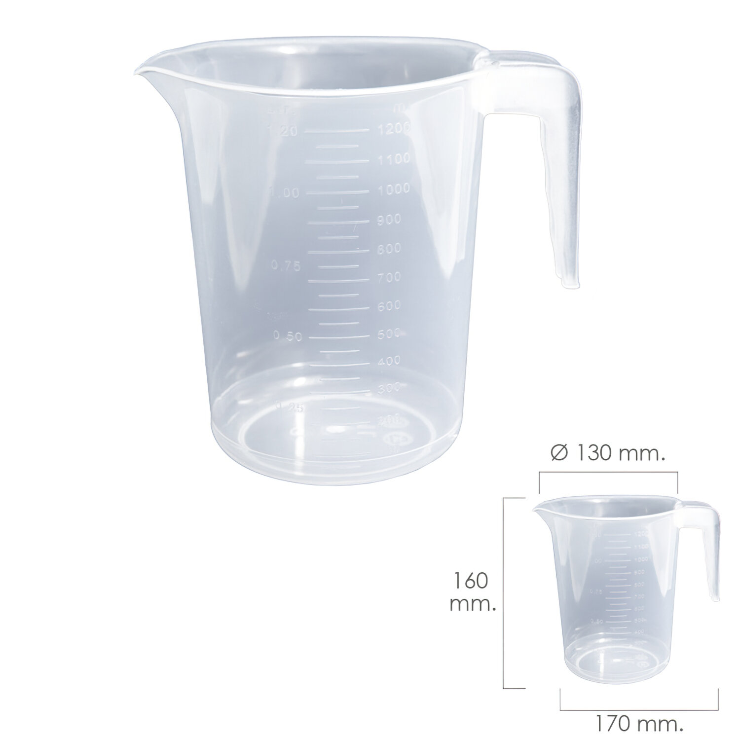 Jarra Medidora Pl�stico Apta Microondas 1.2 Litros