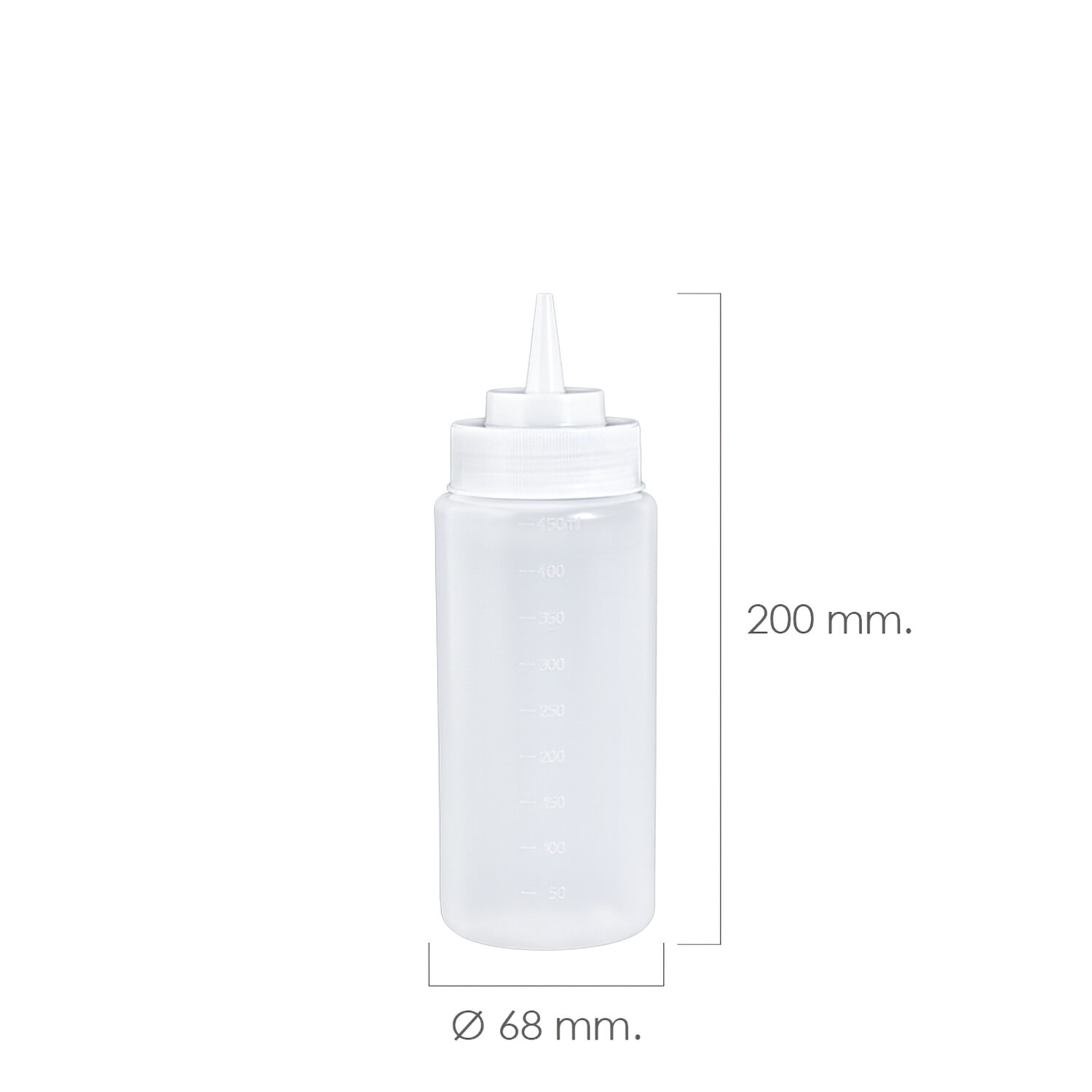 Botella Biberon Cocina Pl�stico 500 Ml.