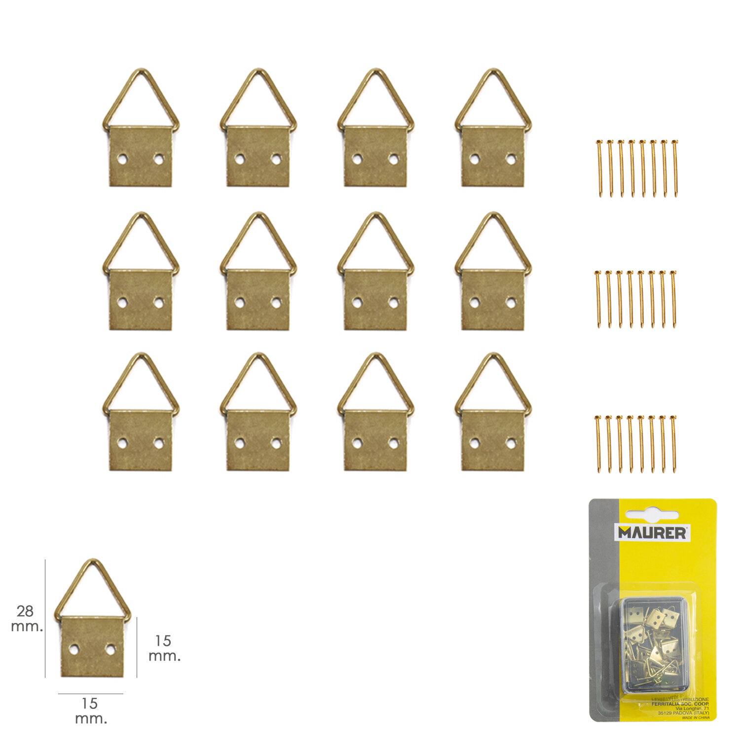 Cuelga Cuadros Anilla N�2 (Blister 12 piezas)