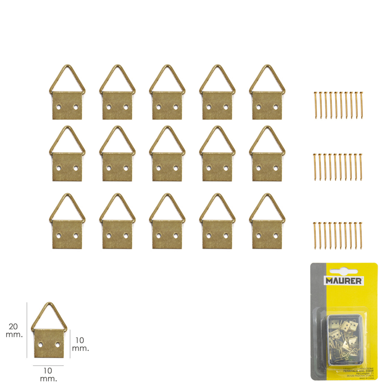Cuelga Cuadros Anilla N�1 (Blister 15 piezas)