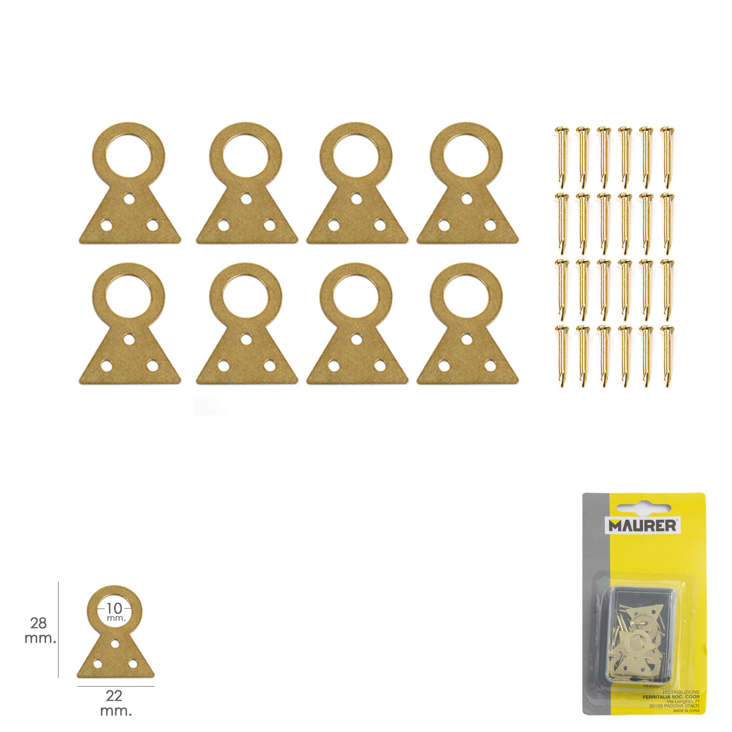 Cuelga Cuadros Fijo N�1 (Blister 8 piezas)
