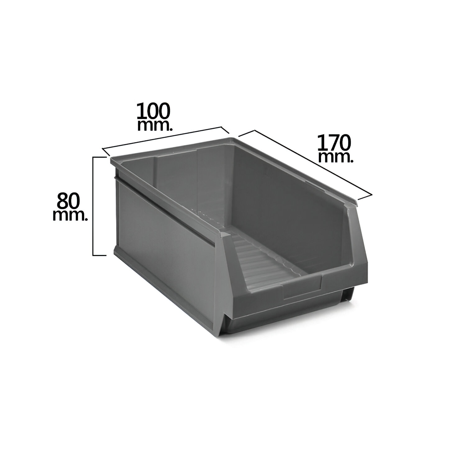 Gaveta Apilable Gris N�51 170x100x80 mm.  (1/6)