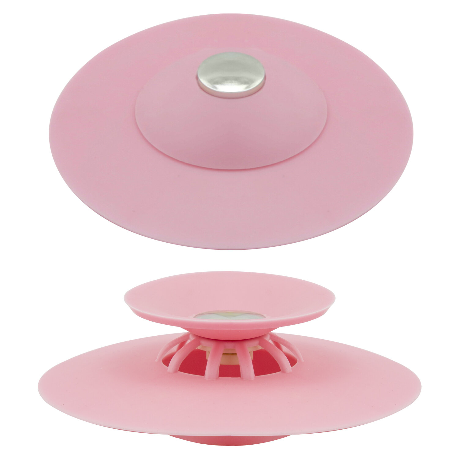 Tap�n Universal Fregadero Lavabo Ba�era Silicona Con Cestillo � 10 cm.
