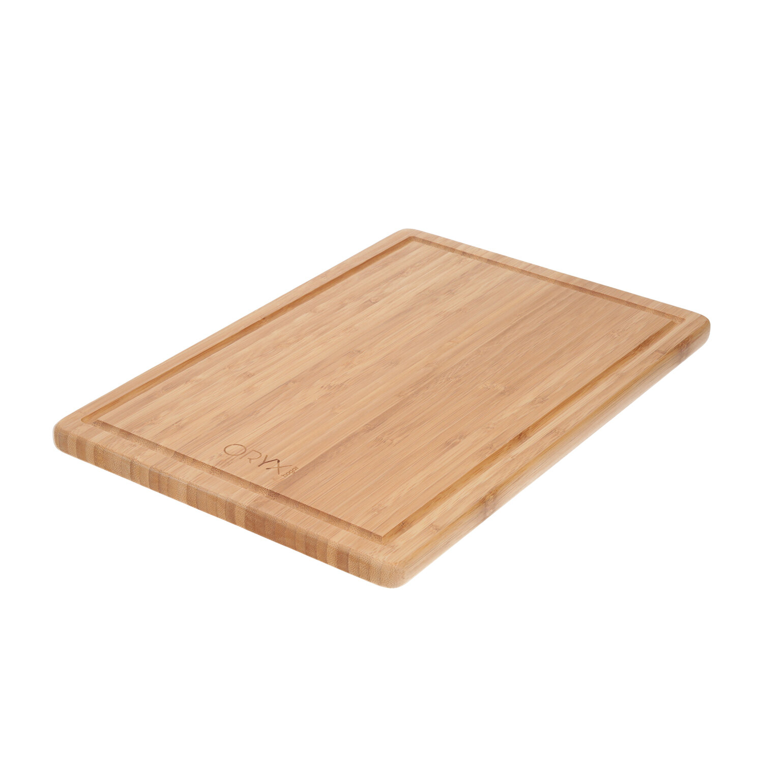 Tabla Cortar Cocina de Madera de Bambu Con Ranura 38x25,5 cm.