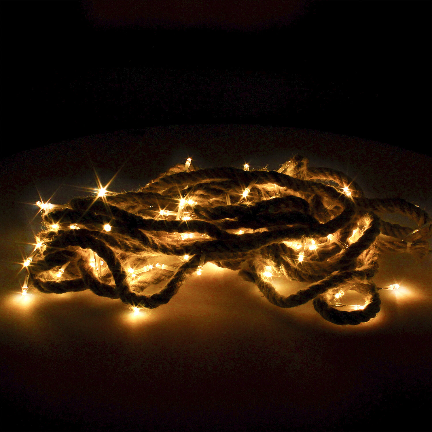 Luces Navidad Guirnalda Led Cuerda 100 Microled Blanco Calido Ip44