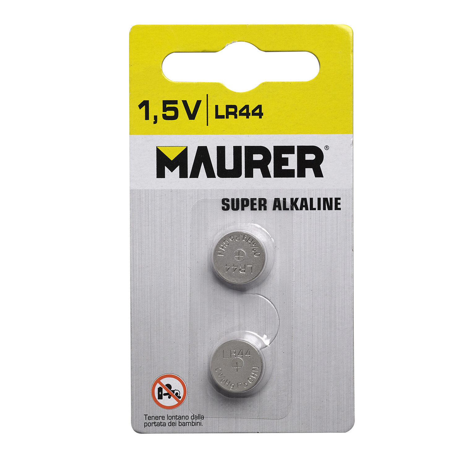 Pila Boton Alcalina Maurer LR44 (2 piezas)