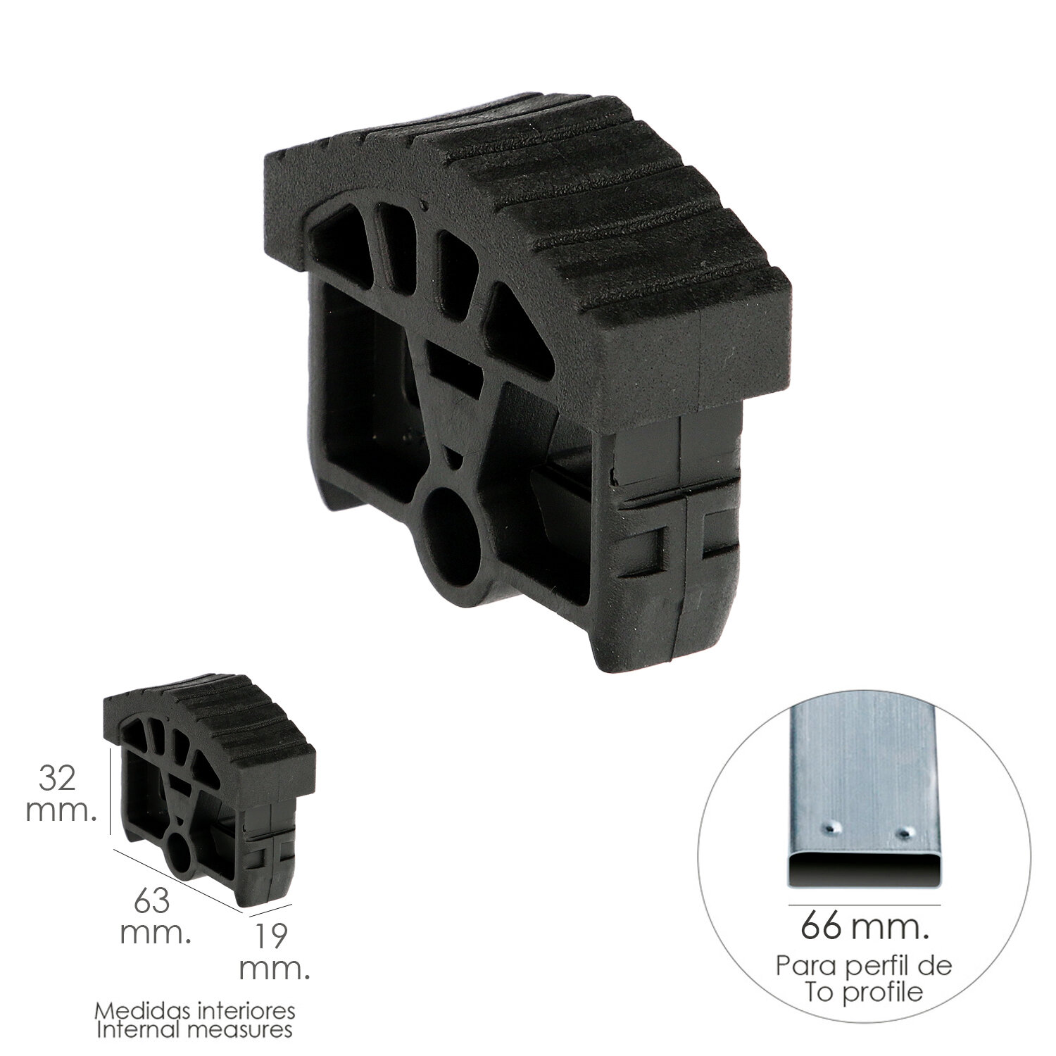 Contera Escalera Pronor 2 Tramos Con 10+10 Pelda�os ( Perfil 66 mm.)