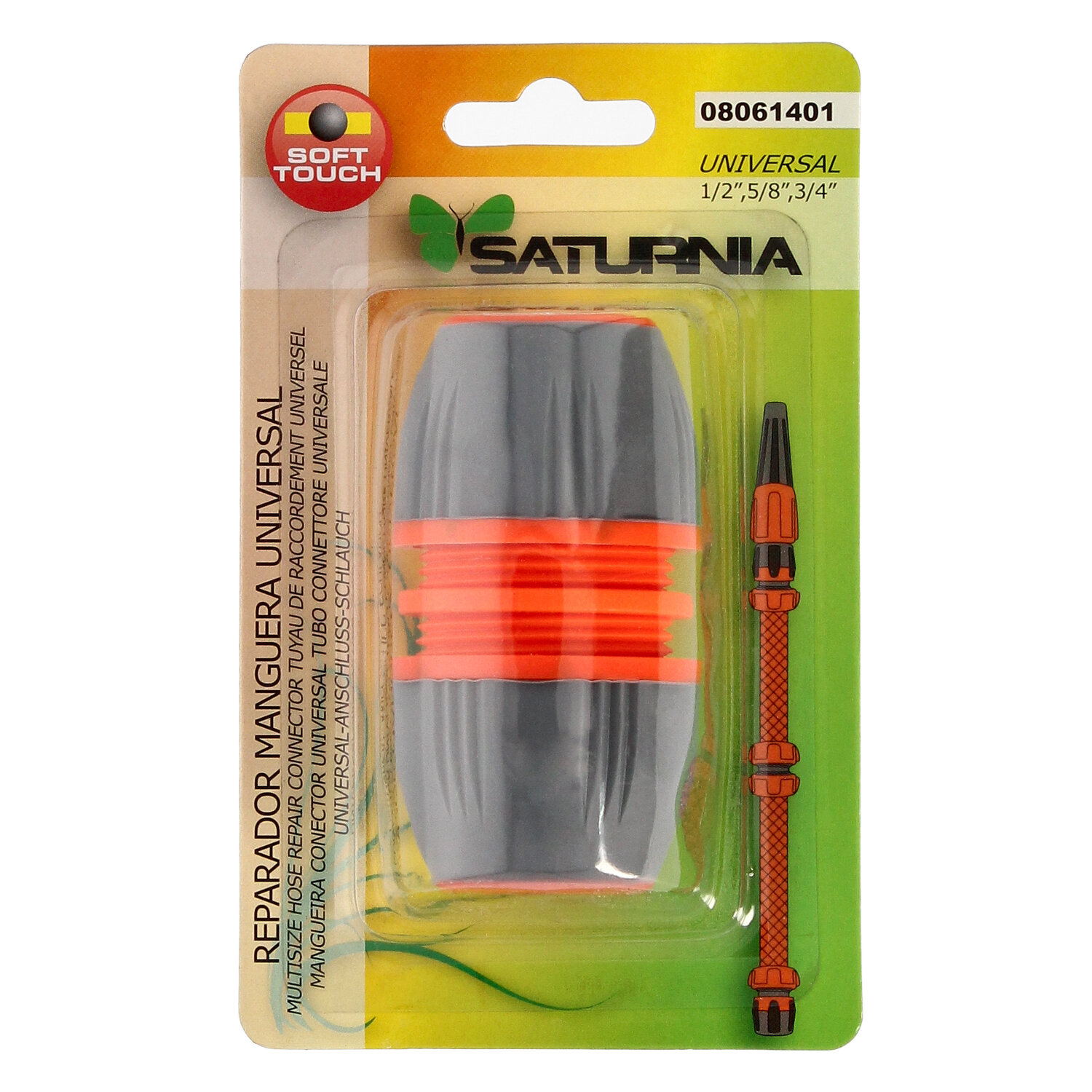 Reparador Mangueras Universal 1/2" 5/8" y 3/4" Soft Touch