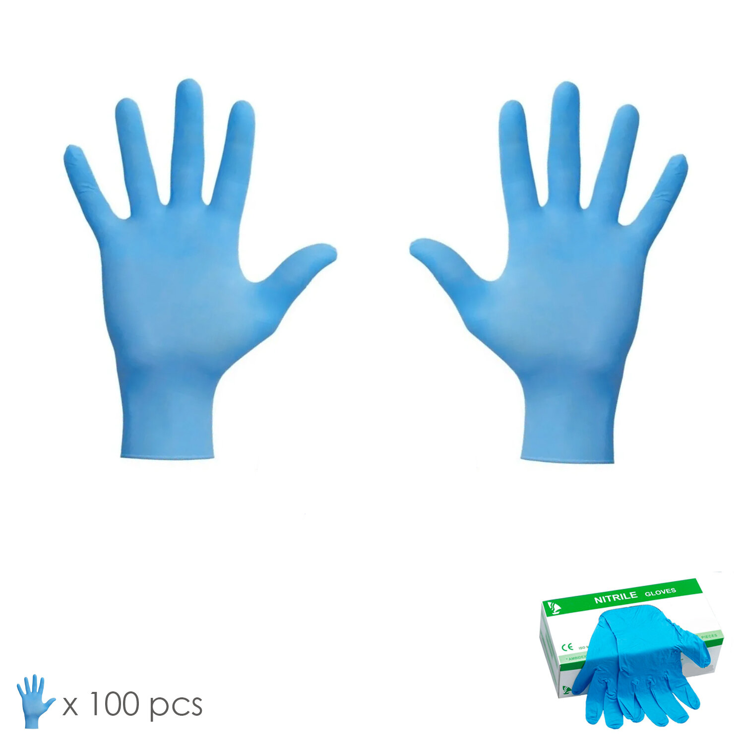 Guantes Nitrilo Desechables Talla M Caja 100 Unidades