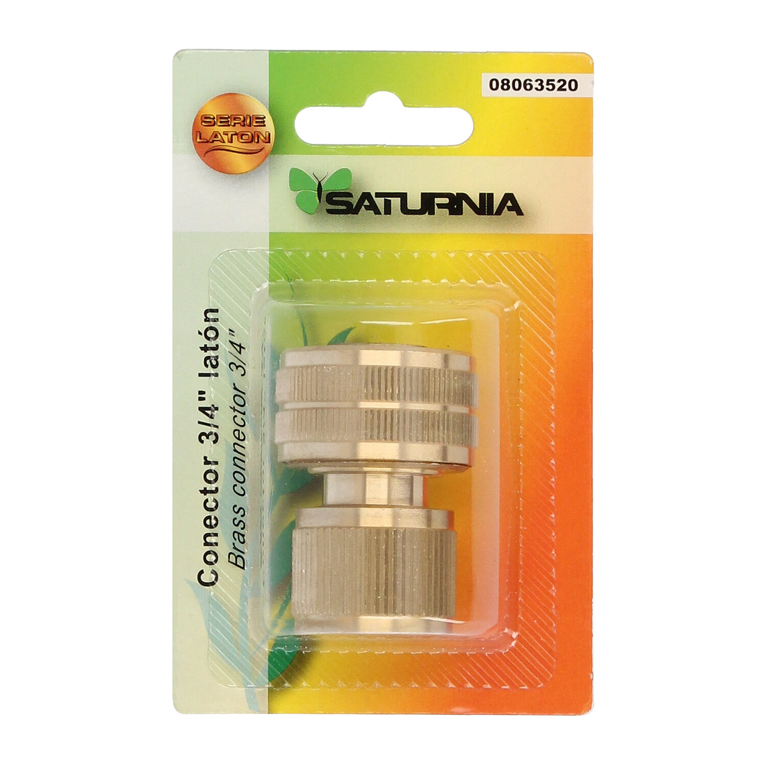 Conector manguera laton 3/4.
