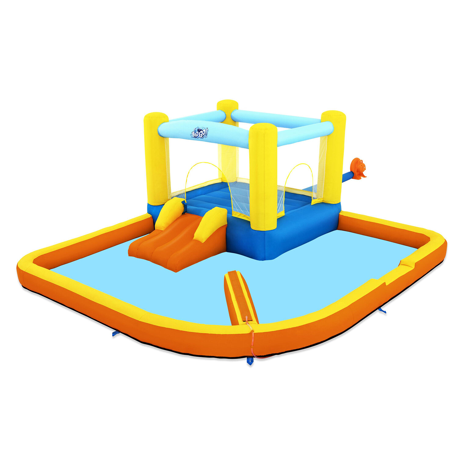 Parque Acuatico Con Cama Elastica Hinchable 365x340x152 cm.