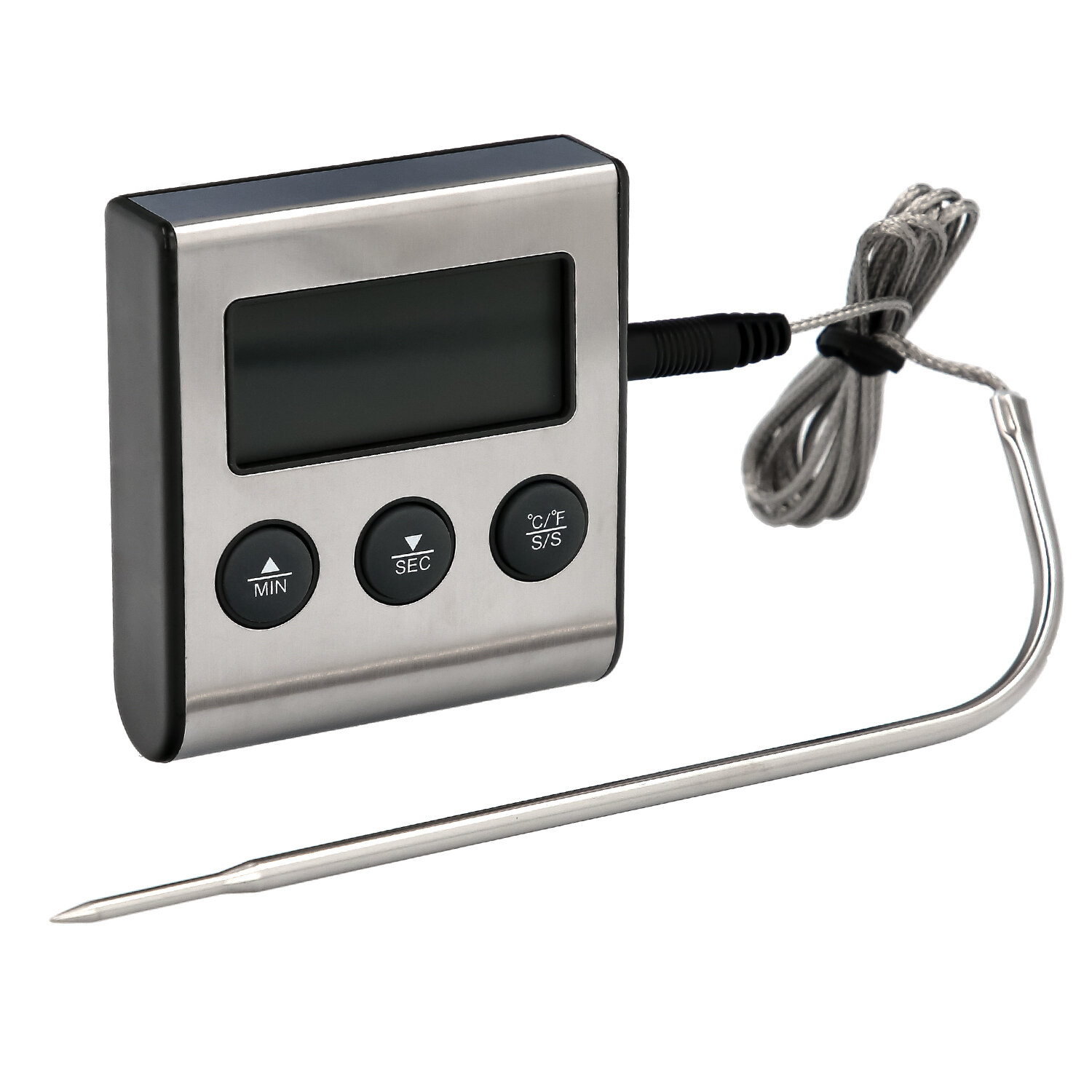 Termometro Digital Cocina Con Sonda Cableada, y Lector Temperatura Con Soporte