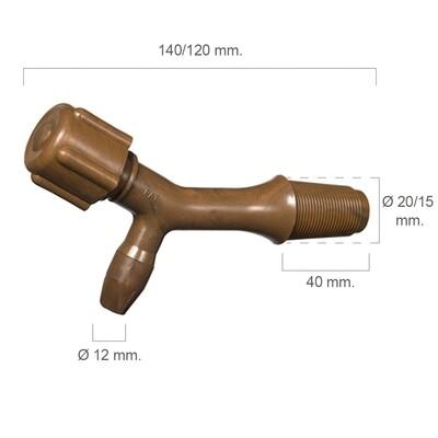 Grifo Barril Pl�stico N�mero 1 Para 100 Litros