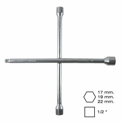 Llave Cruz Maurer 17x19x22x1/2" Coche