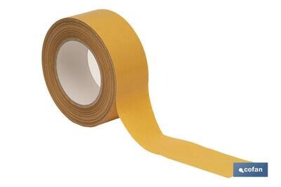 CINTA DOBLE CARA PARA MOQUETA 25MTS  X 25MM