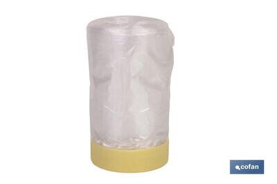 ROLLO CINTA CREPE + PL�STICO 80� (180cm X 22.5m)