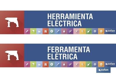 SE�ALETICA IMANTADA PORTUGUES PARA EXPOSITOR 975 X 200 MM - FIXA�AO