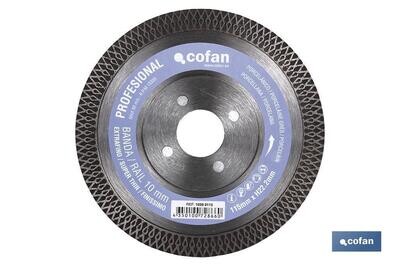 DISCO DIAMANTE PORCELANICO EXTRAFINO H-10mm, 230mm