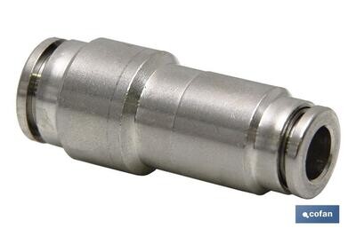 UNI�N RECTA REDUCIDA TUBO-TUBO LAT�N NIQ. M-6-4
