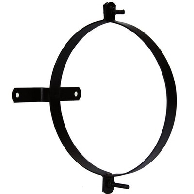 Abrazadera Para Tubo Estufa Vitrificada Con Soporte 150 mm. (2 Piezas)