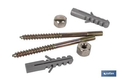 BL�STER DE 2 TORNILLOS KIT SANITARIO 5 X 60 MM VENTA UNITARIA