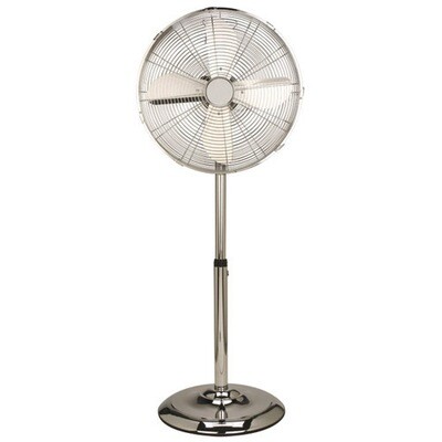 Ventilador Maurer de Pie 125 cm. de Alto Cromo