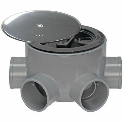 Bote Sifonico PVC T 85 BA 110  50-40 Altura 75 mm. Con Tapa Aireaci�n