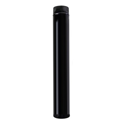 Wolfpack Tubo de Estufa Acero Vitrificado Negro � 110 mm. Ideal Estufas de Le�a, Chimenea, Alta resistencia, Color Negro