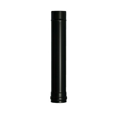 Wolfpack Tubo de Estufa Pellet Acero Vitrificado Negro � 80 mm. Longitud 50 cm. Estufas de Le�a, Chimenea, Alta resistencia,
