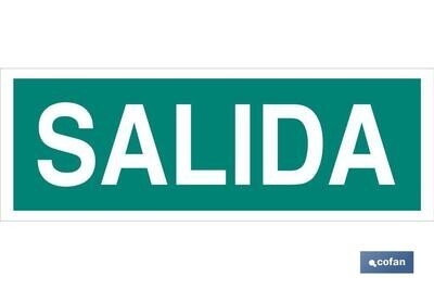 SE�AL LUMINESCENTE 400X100MM.