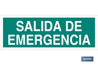SE�AL LUMINESCENTE 400X100MM.