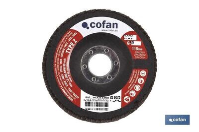 DISCO BASIC LAMINADO PLANO 115 MM. G-120 ZIRCONIO "venta unitaria"