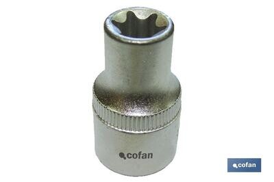 LLAVE DE VASO 1/2" TORX HEMBRA T-12