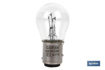 L�MPARA COFAN 2 POLOS P21/5W (BA15d) 24V "venta unitaria"