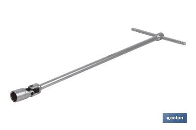 LLAVE ARTICULADA EN "T" 17MM