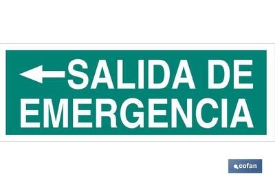 SE�AL LUMINESCENTE 400X100MM.