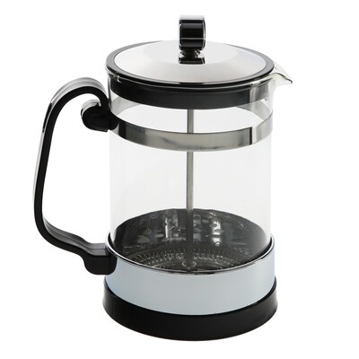 Cafetera De Embolo De Cristal y Acero Inoxidable 800 ml.