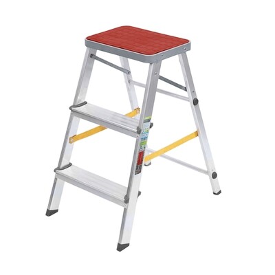 Escalerilla Aluminio Oryx 3 pelda�os Uso Dom�stico