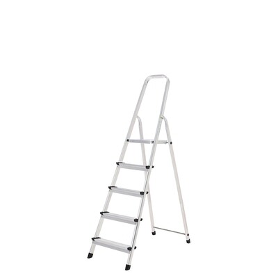 Escalera Aluminio Oryx  5 Pelda�os Dom�stica