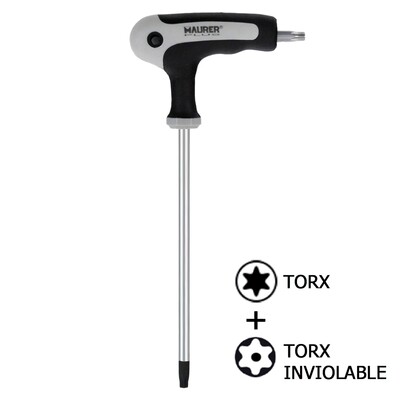 Llave Torx Maurer Con Mango Llave Torx Maurer Con Mango "T" T40 Inviolable