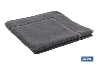 ALFOMBRA BA�O GRIS ANTRACITA GR.1000 MODELO PIEDRA 60x60cm
